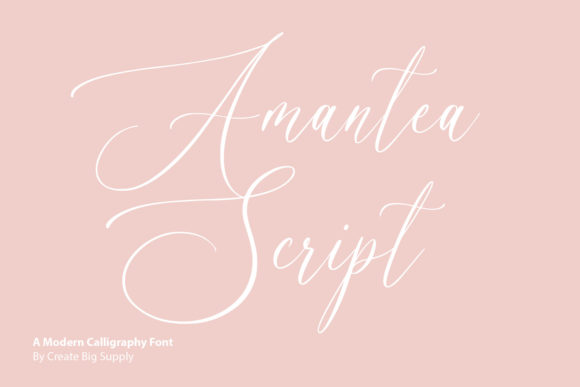 Amantea Script: A Graceful Font for Stunning Designs