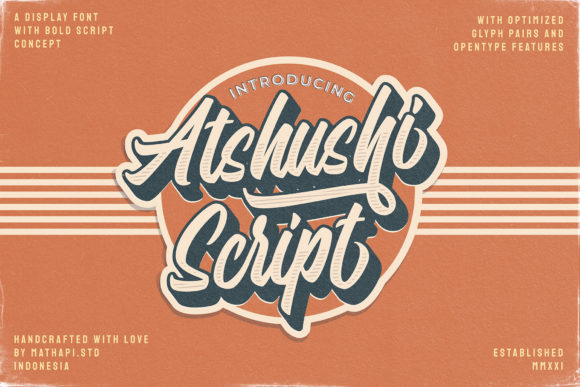 Atshushi Script: A Bold Handwritten Font for Stylish Design Projects
