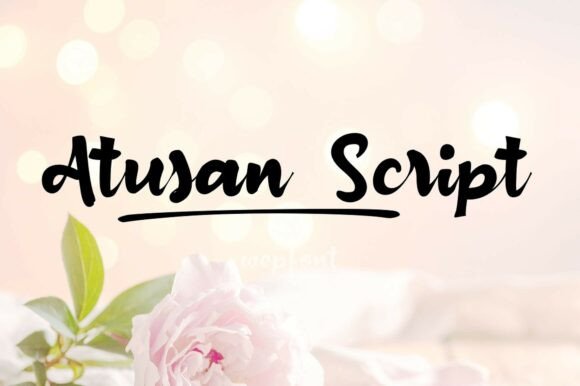 Atusan Script: A Warm and Authentic Handwritten Font for Creative Projects