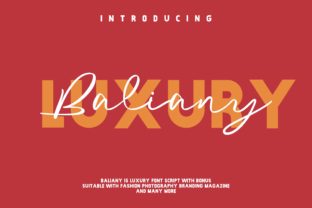 Baliany Script: Elevating Design with a Contemporary Handwritten Font