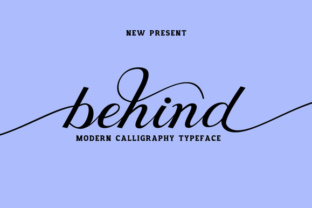 Behind Script: A Modern Calligraphy Font for Creative Projects