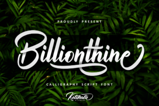 Billionthine Script: The Bold and Beautiful Handwritten Font That Elevates Design