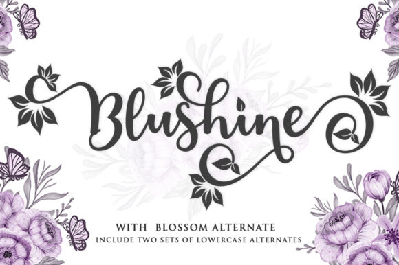 Blushine Script: A Modern Handwritten Font for Creative Projects