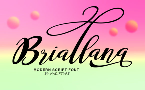 Briallana Script: A Font That Captures Elegance in the Digital Age