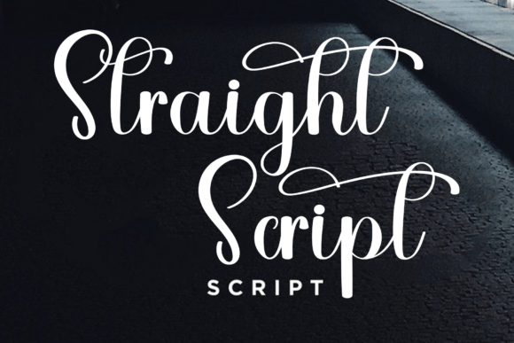 Capture Timeless Poise with Straight Script