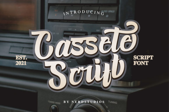 Cassete Script: A Bold Handwritten Font for Stylish and Dynamic Design