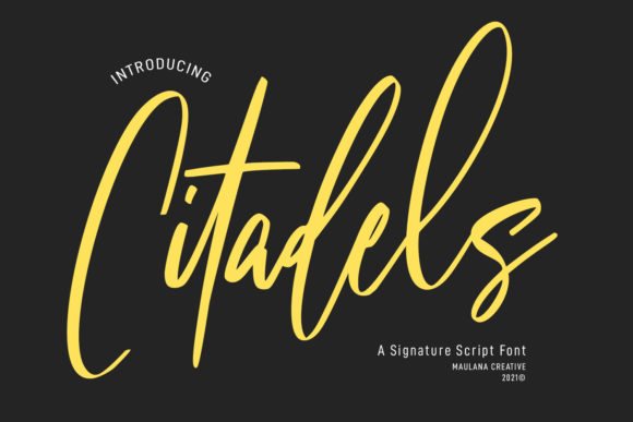 Citadels Signature Script: Elevating Creativity with Strategic Typography