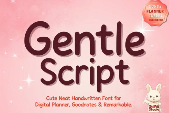 Gentle Script: A Minimalist Handwritten Font for Modern Productivity