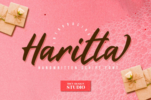 Haritta Script: A Dynamic Cursive Font for Creative Expression
