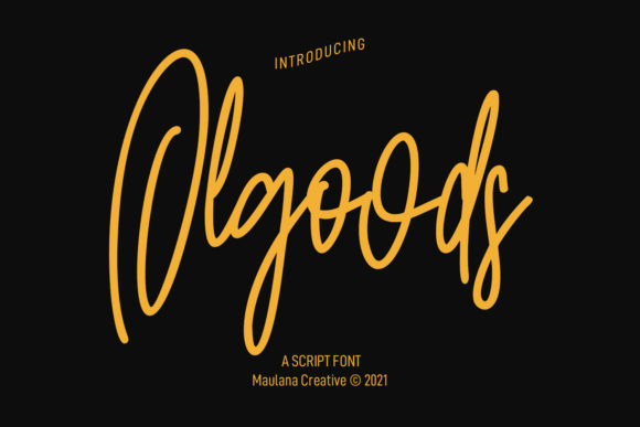 Olgoods Script: A Stylish Font for Eye-Catching Designs