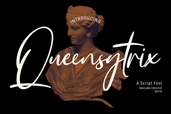Queensytrix Signature Script: A Playful Font with a Purpose