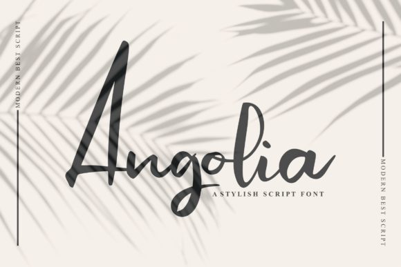 The Artistry of Angolia Script: A Flowing Handwritten Font for Modern Design